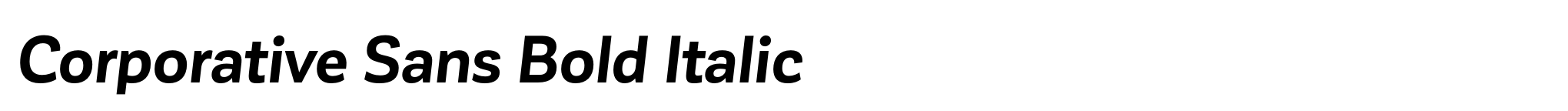 Corporative Sans Bold Italic image